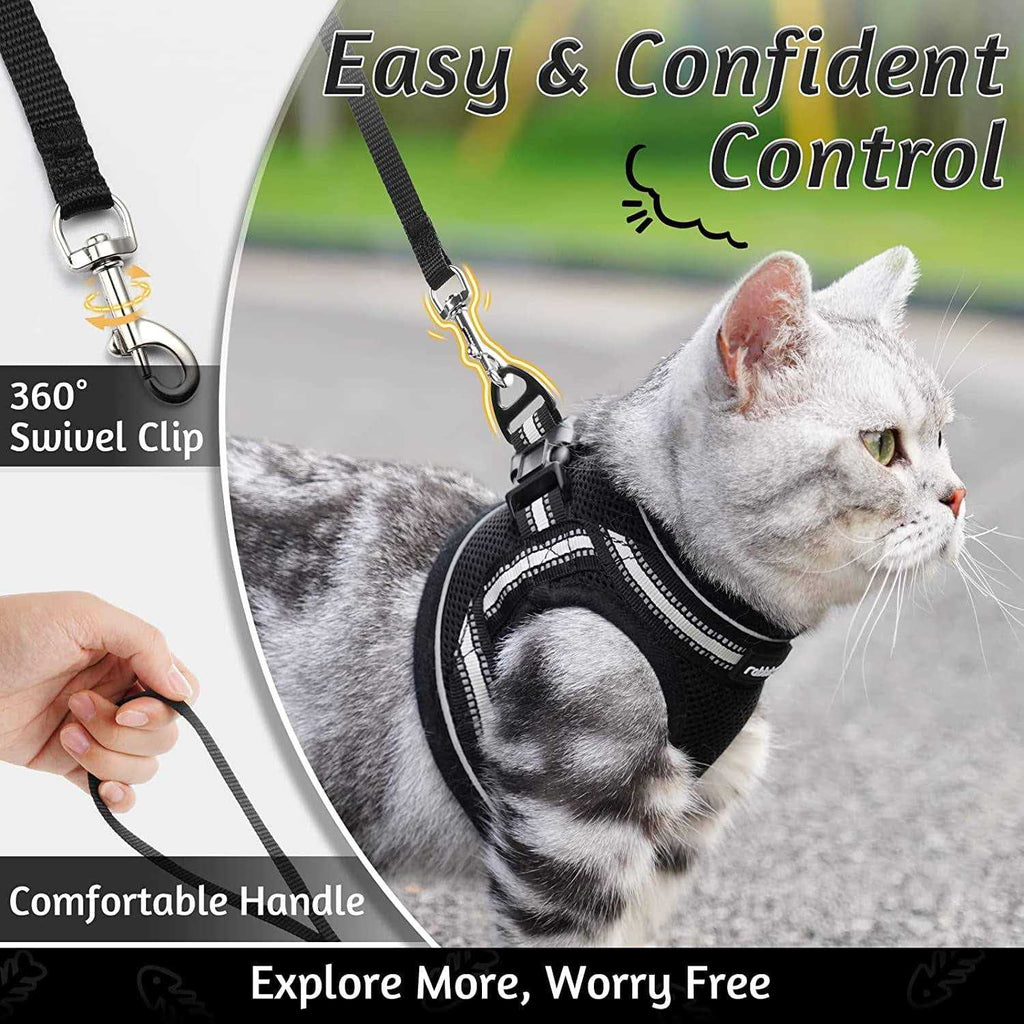 Cat Harness and Leash Adjustable Soft Vest Q13998