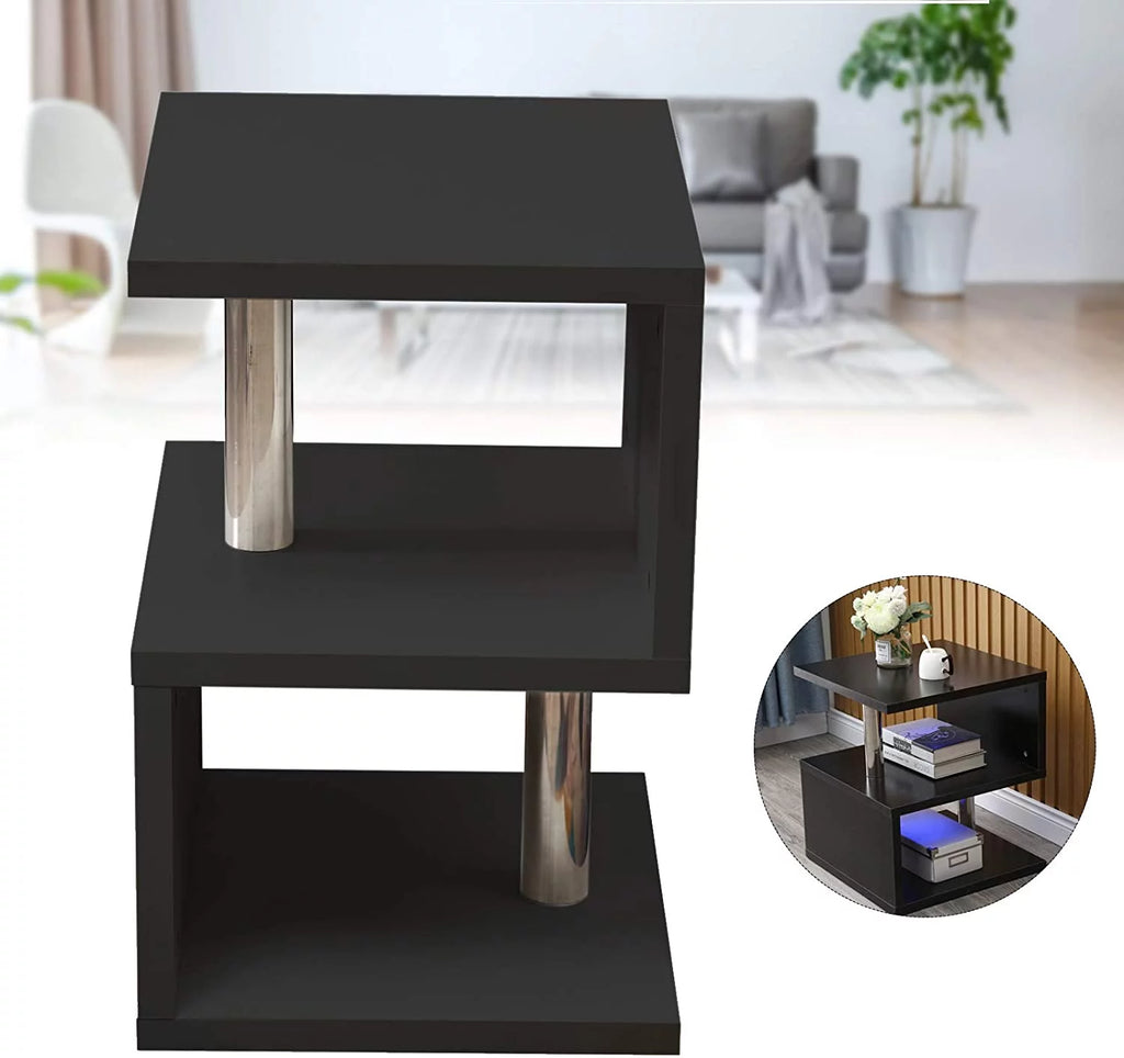 Black High Gloss Sofa Side End Table Z485