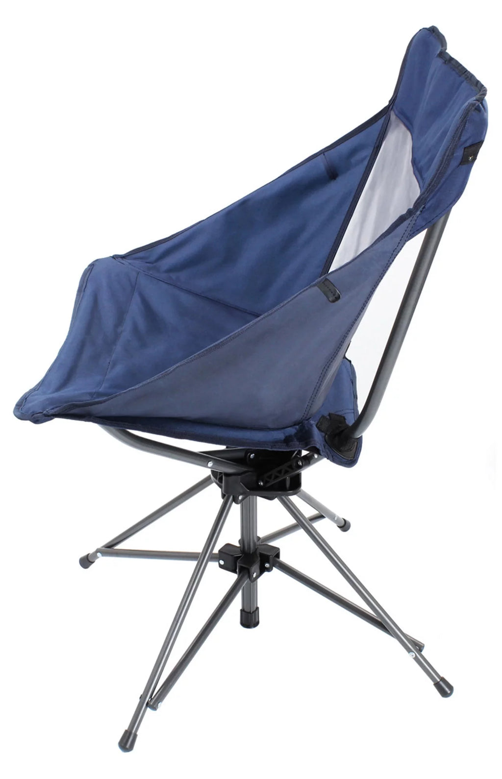 Navy Mesh Back Swivel Folding Chair G6589