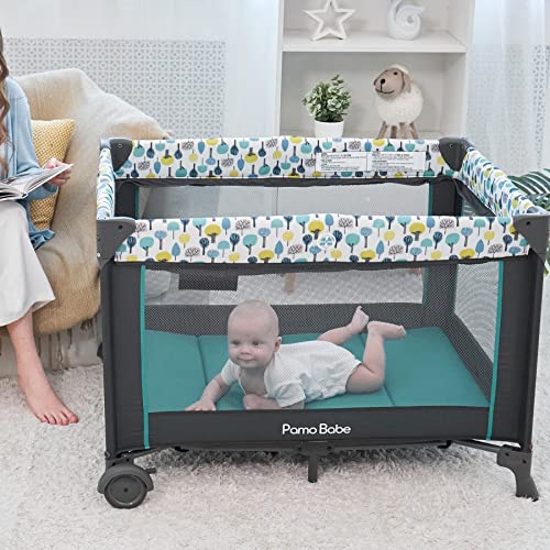 Portable Baby Playpen with Detachable Bassinet and Changing Table O528816