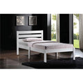 Twin Size Bed White D8702