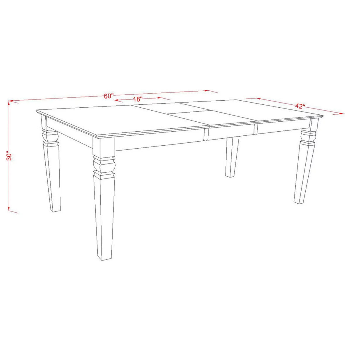 Black 5 Piece Rectangular Kitchen Table Set N1434