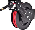 3/8 in x 25 ft Retractable Air Hose Reel, Wall Mount, 300 PSI, Pack of 2 T125502