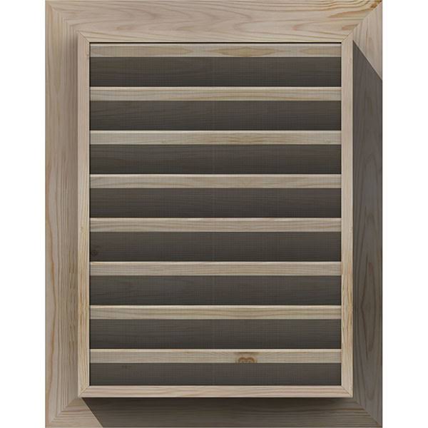 12-in W x 18-in H Unfinished Pine Gable Vent R31492