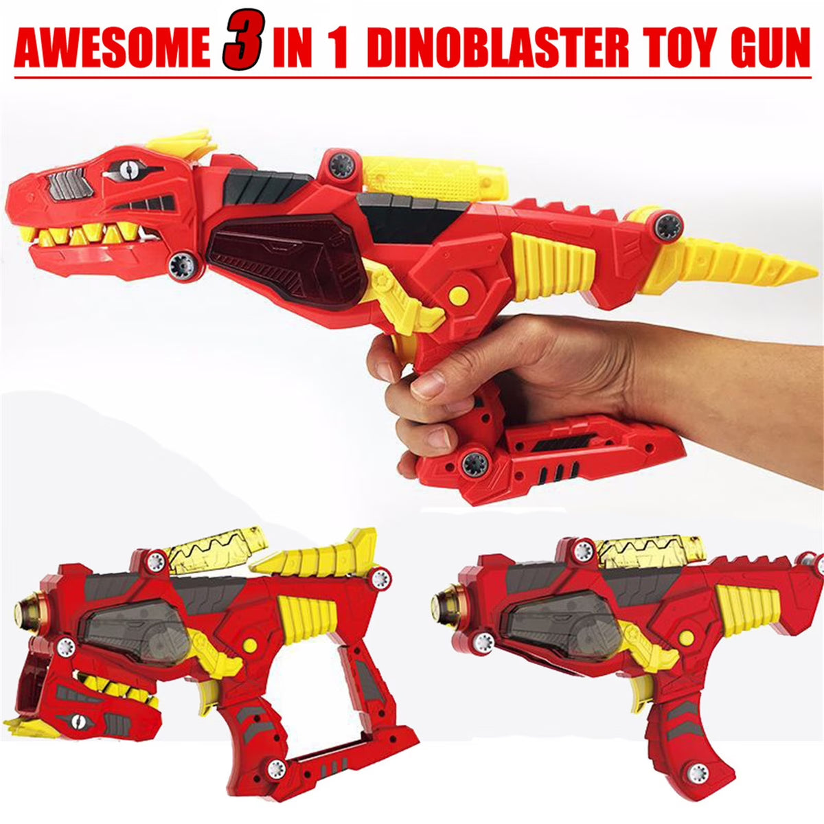 3 in 1 Transforming Dinosaur Toy Lights Sound S986