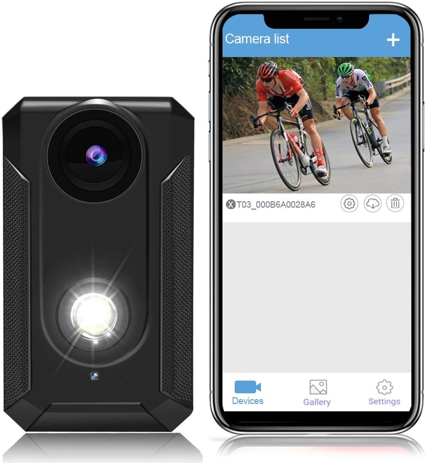 Bike Camera with Front Light, Full HD WiFi, 400 Lumen F75964
