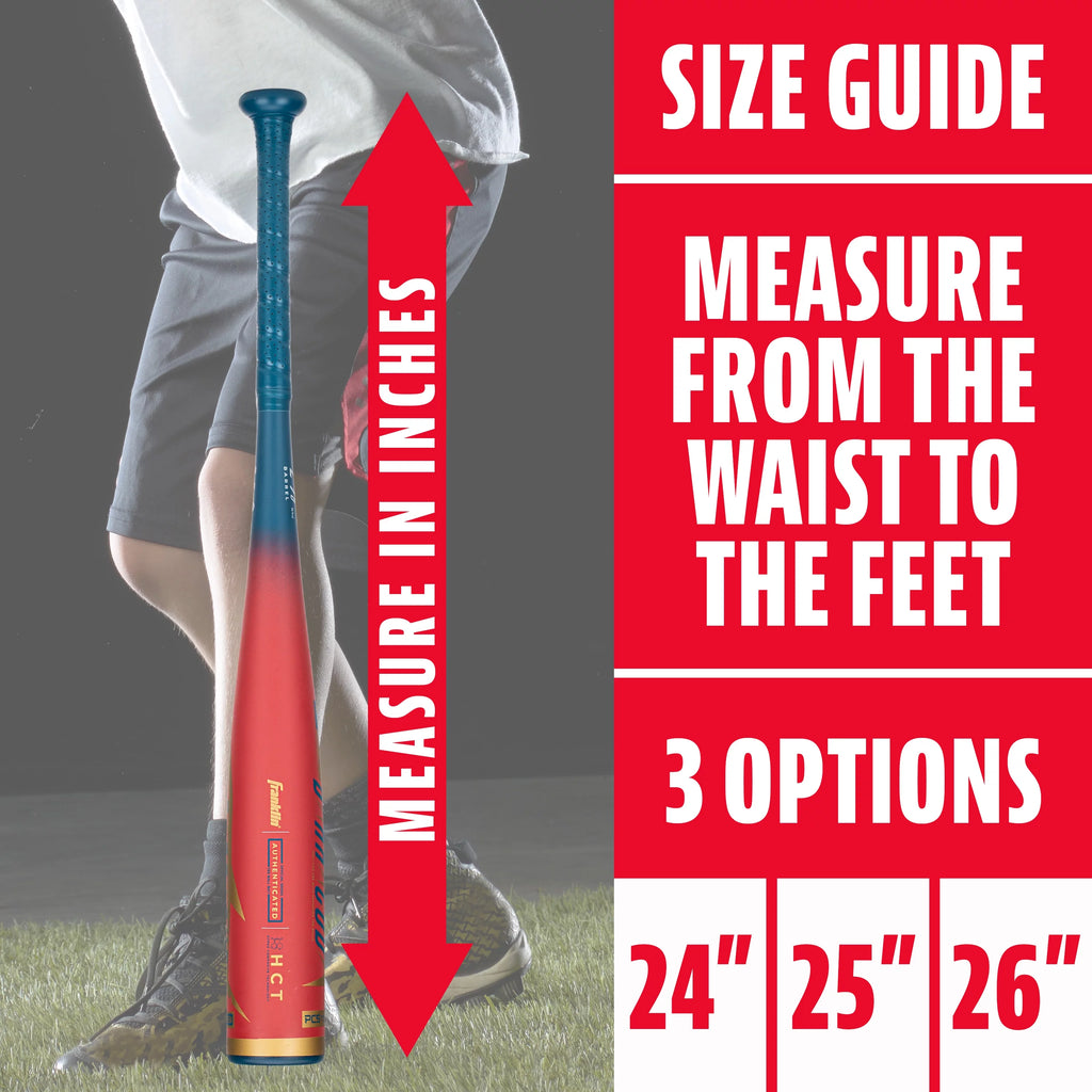 Kids Baseball Teeball Bat - 24 Inches 11oz - 2 5/8 Inch Barrel - Red Q3529