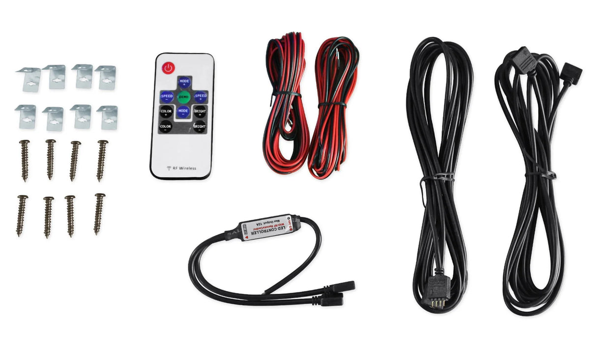 Black 6.5 Marine Speakers with Multi Color LED M5263
