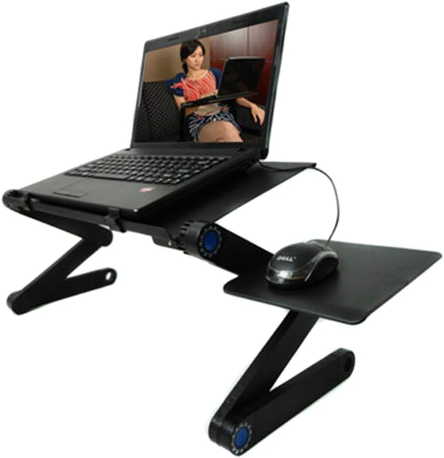 Adjustable Aluminum Laptop Stand with Cooling Fan Pad N814