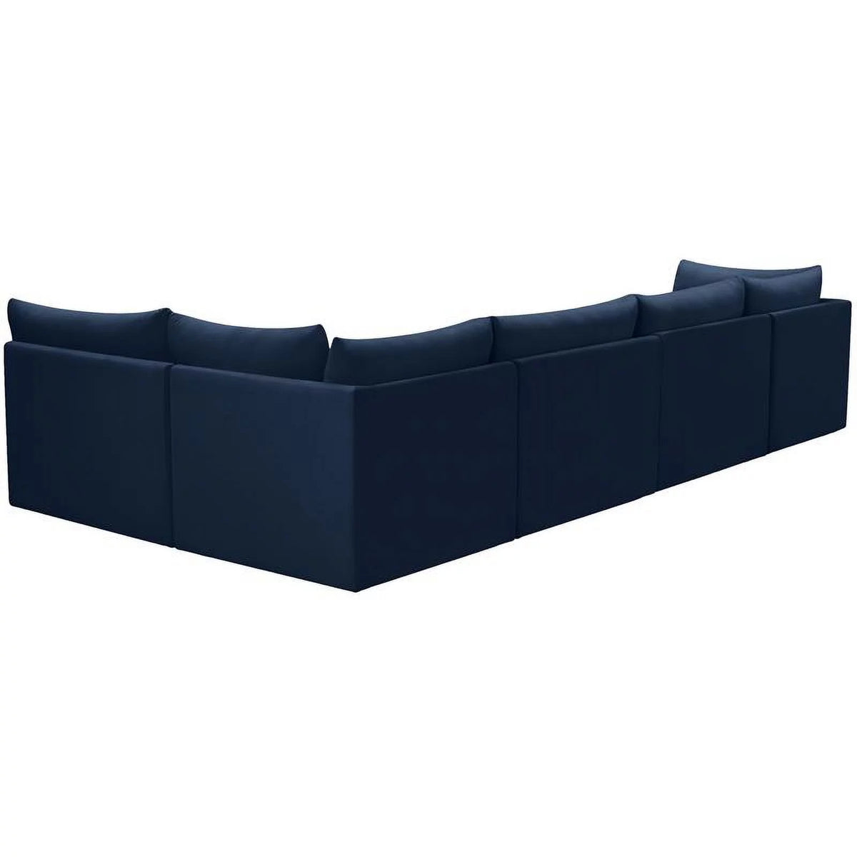 Navy Velvet Modular Sectional J4052