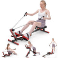 4 in 1 Foldable Rowing Machine with LCD Monitor W8041