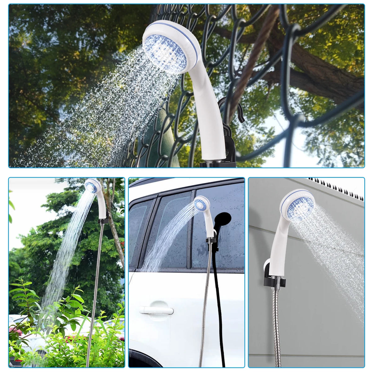 Portable USB Rechargeable Electric Shower Pump X4403