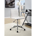 White Mid-Back Desk Chair S414