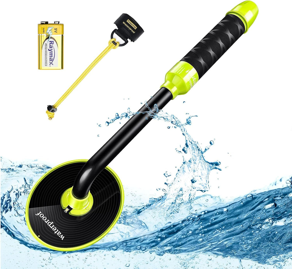 Waterproof Metal Detector 100 Feet Underwater Metal Finder Pinpointer Pulse Indicator R339159