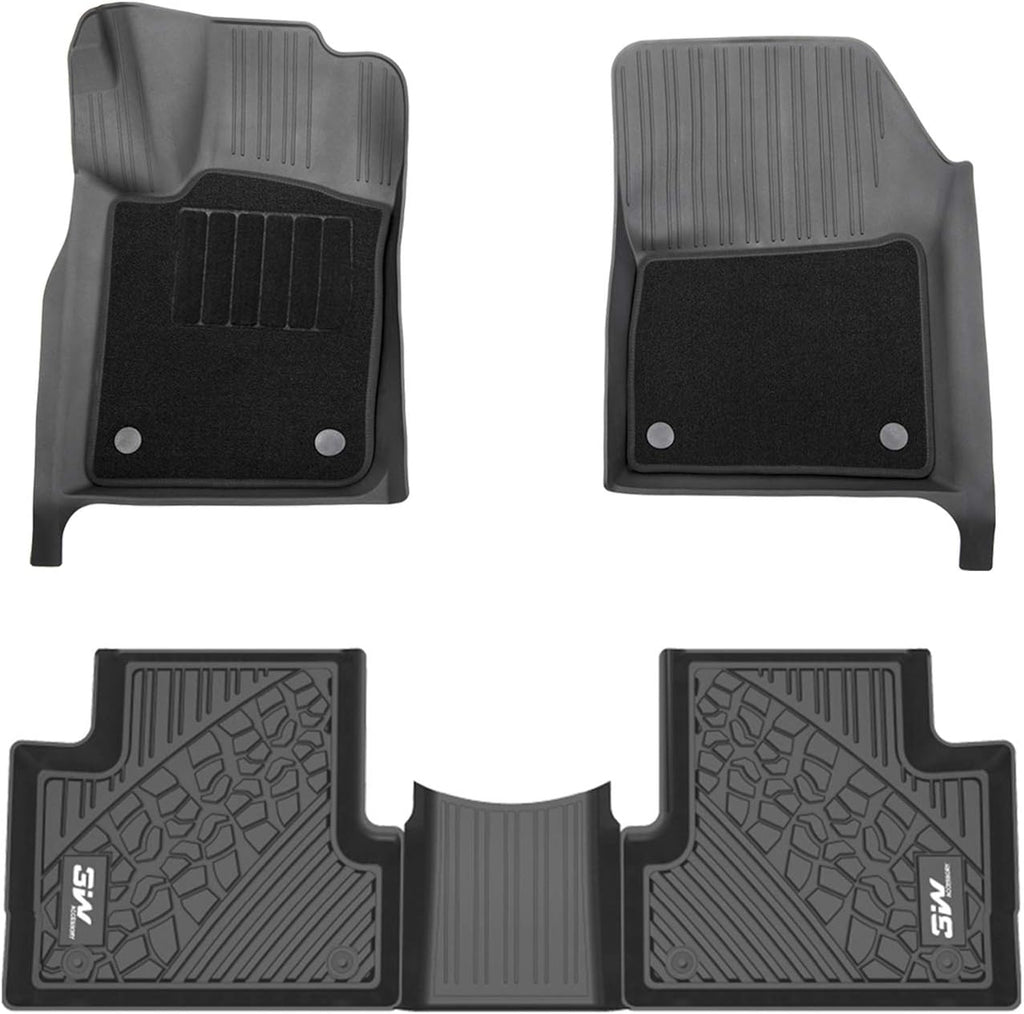 Black TPE All Weather Custom Fit Floor Liner Full Set K993