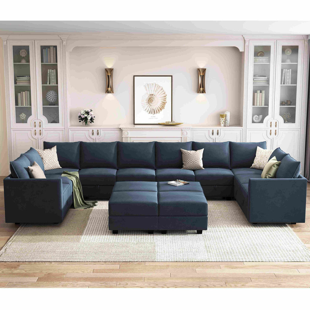 Navy Blue Velvet Sofa Sleeper T295014