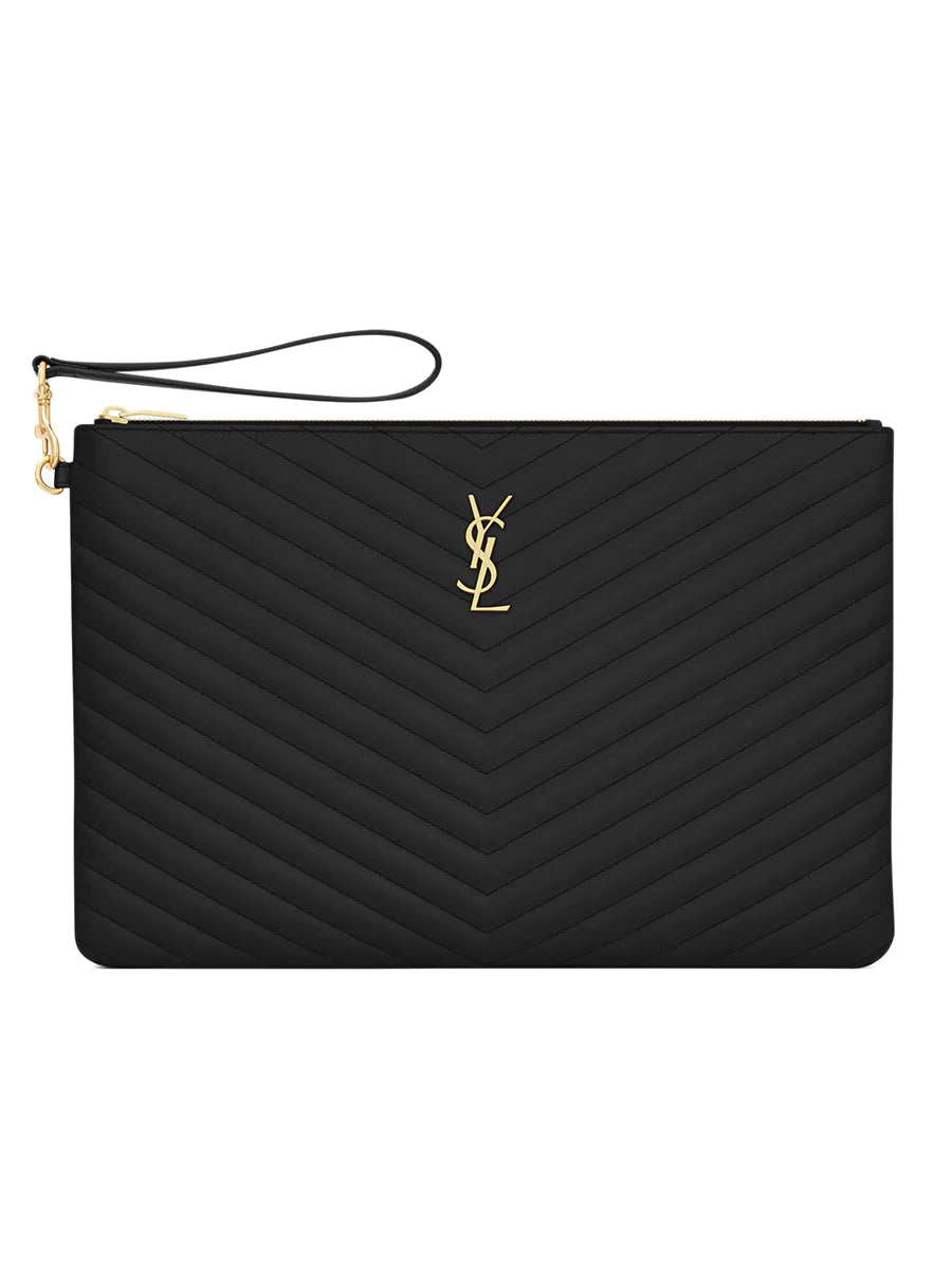 Matelasse Leather Document Holder U717