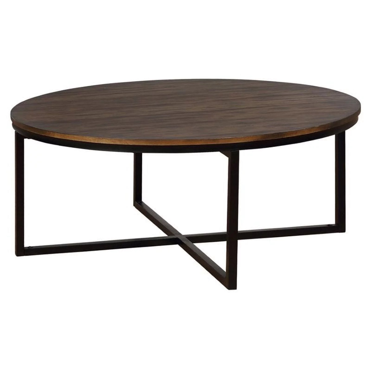 Round Acacia Wood Coffee Table F1911
