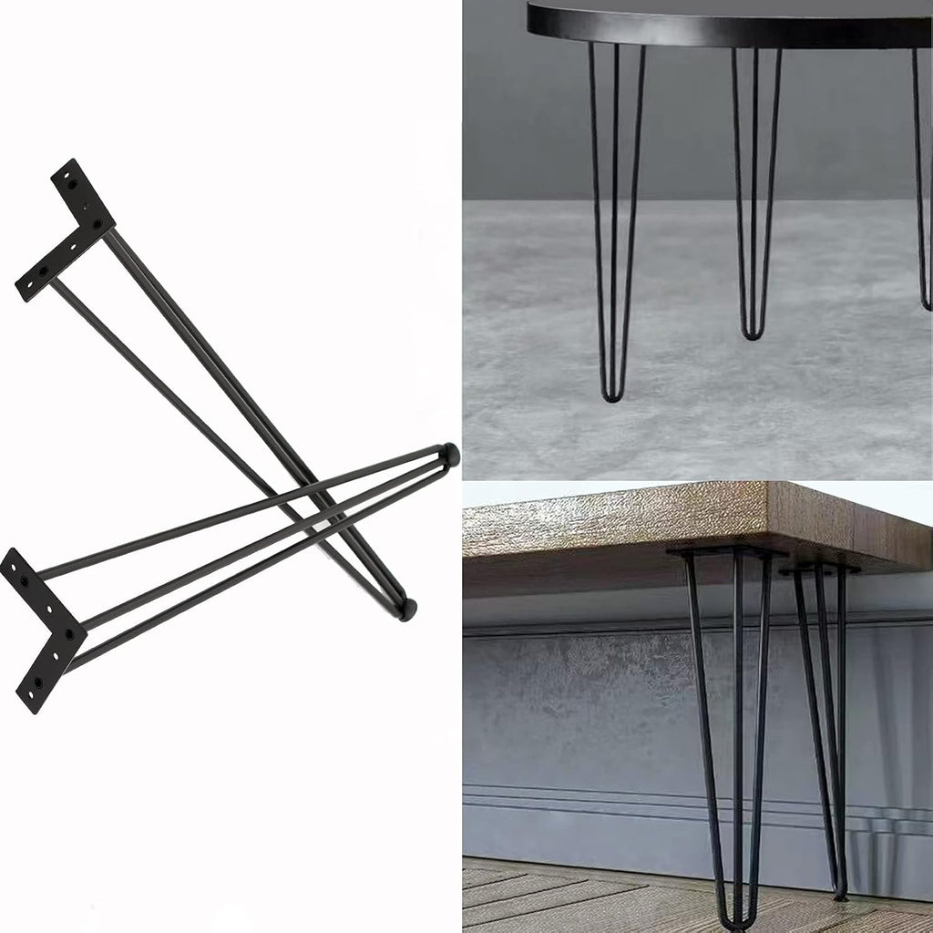 Black 30 inch 4 Pcs Heavy Duty Furniture Legs L157137