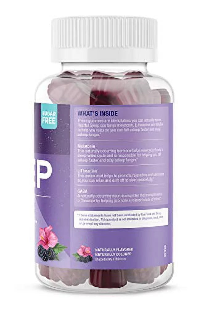 Restful Sleep Gummies, Blackberry Hibiscus Flavour, 50 Count S873286