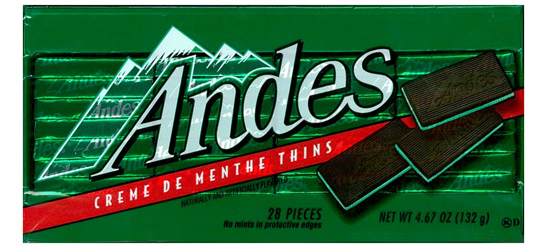 Rectangular Chocolate Sandwich Mint Candies, 4.67 Oz, 28 Count B342597
