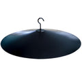 17" Extra Large Black Metal Squirrel Baffle for Bird Feeder Pole G194218