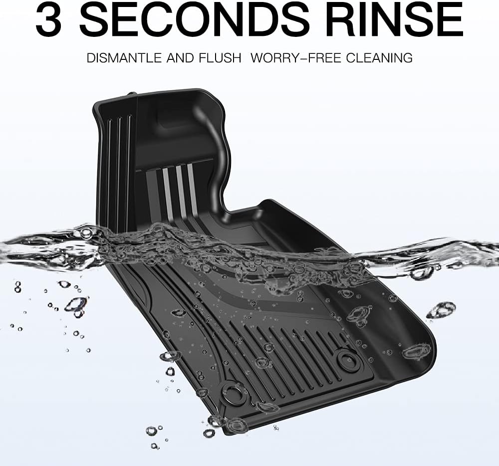 Heavy Duty TPE All Weather Car Floor Mats Full Set J6980