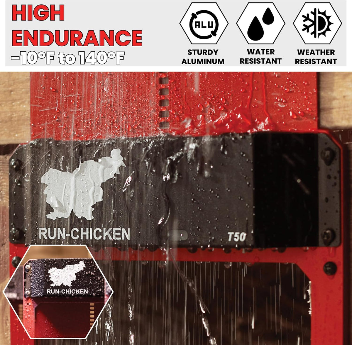 Red Chicken Door K718