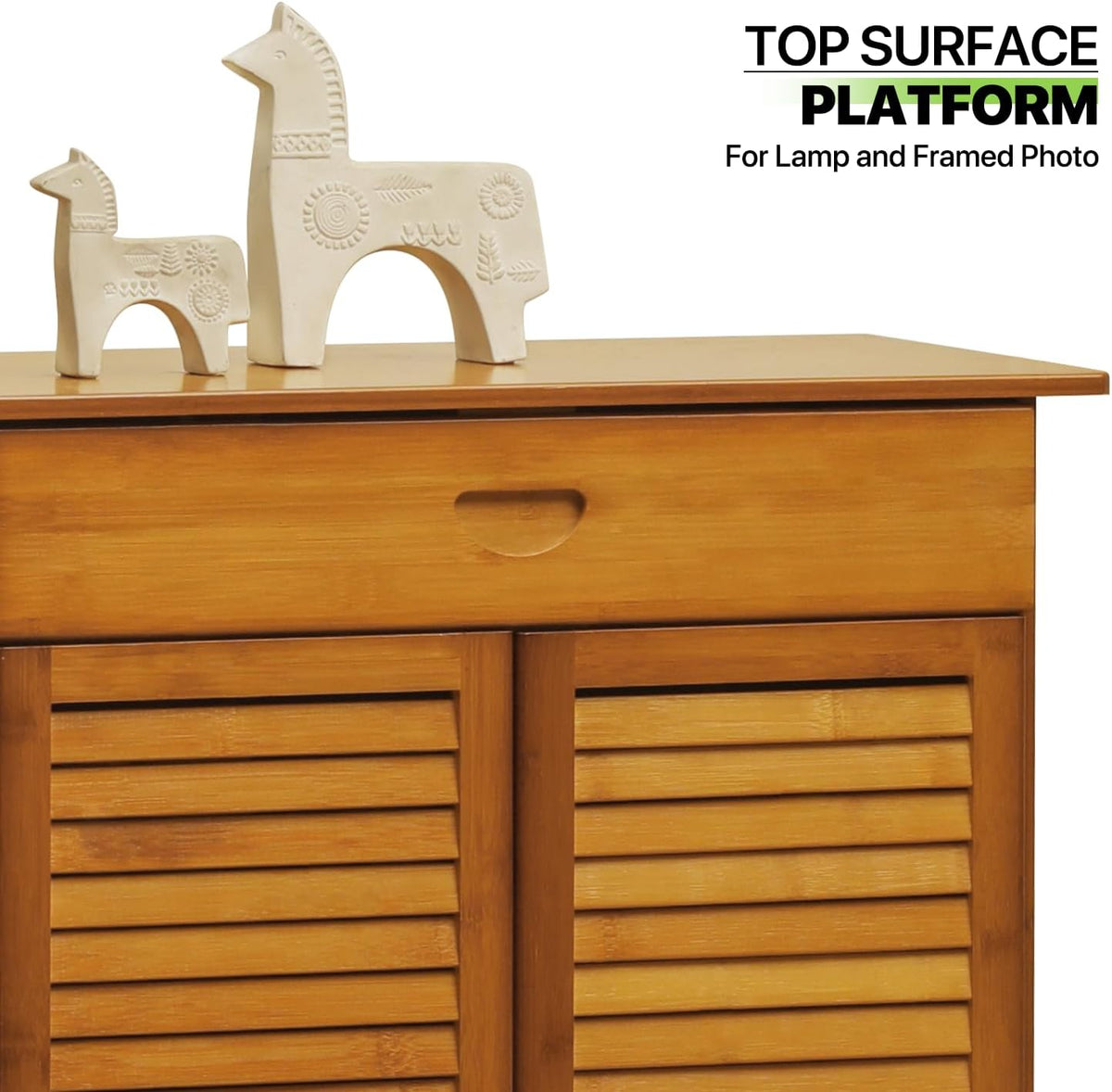 Bamboo 7-Tier Shoe Organizer with Drawer Z391602