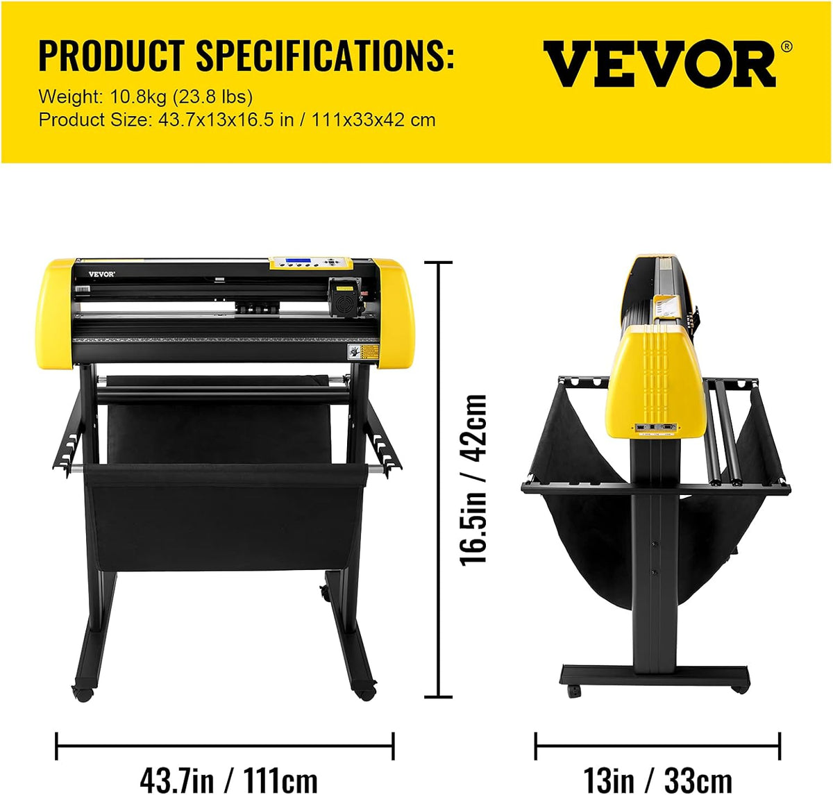 34 in 870 mm Vinyl Cutter Machine with Stand T368641