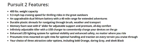 Orange Mobility Scooter with Seat V3069