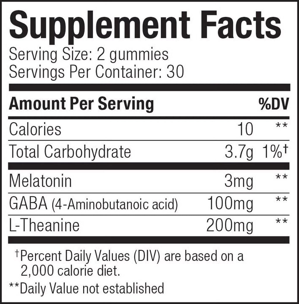 Restful Sleep Gummies, Blackberry Hibiscus Flavour, 50 Count S873286