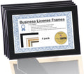 Black 5.5x8.5 Certificate Frame, 4 Pack S666704