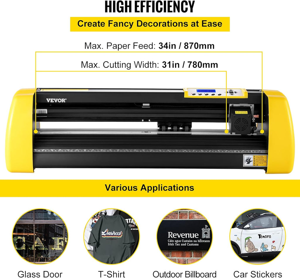 34 in 870 mm Vinyl Cutter Machine with Stand T368641