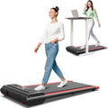2 in 1 Walking Pad Treadmill with Remote Control 265LB Capacity Z907317