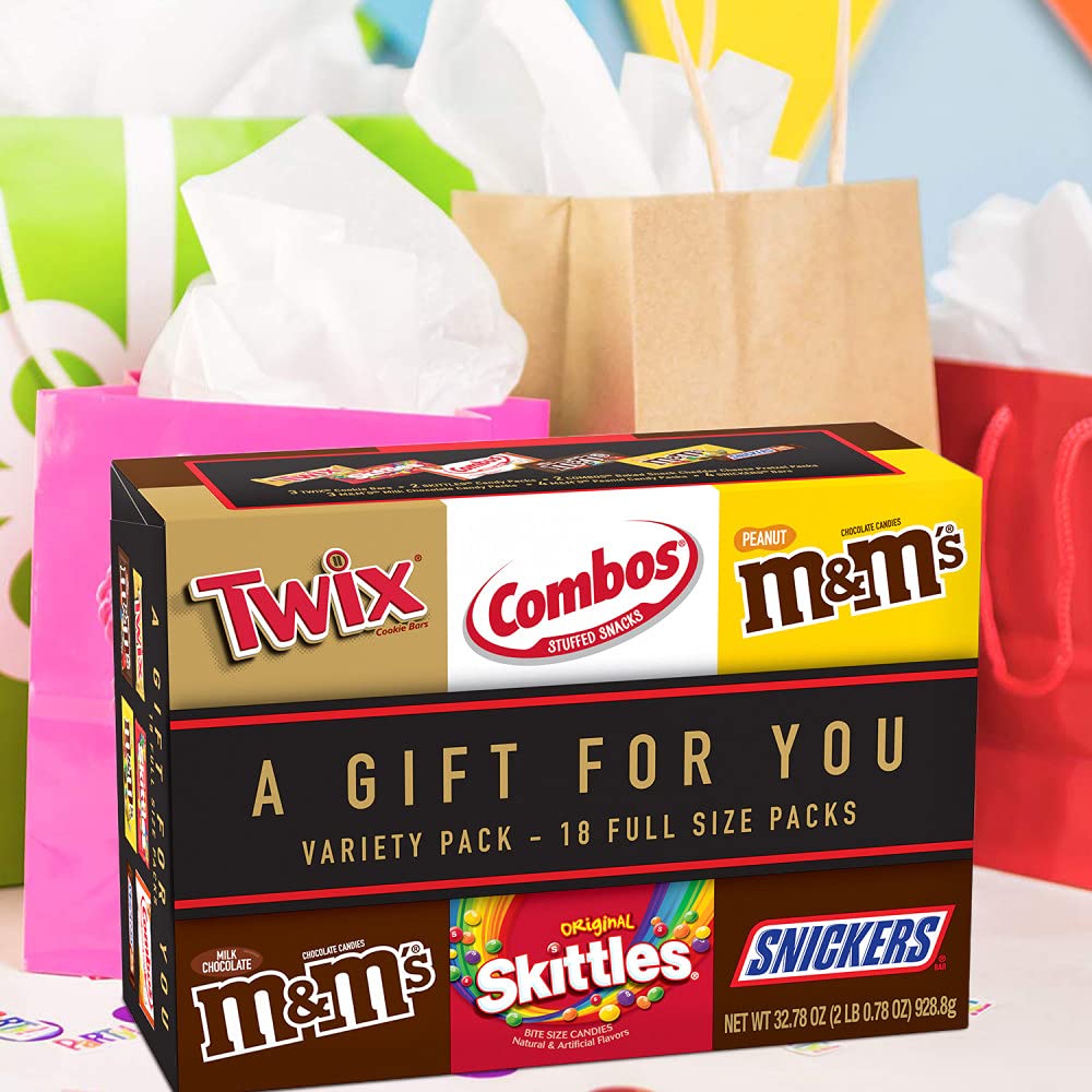 18 Full Size Candy Bars Gift Box, 2.78 pounds F72103