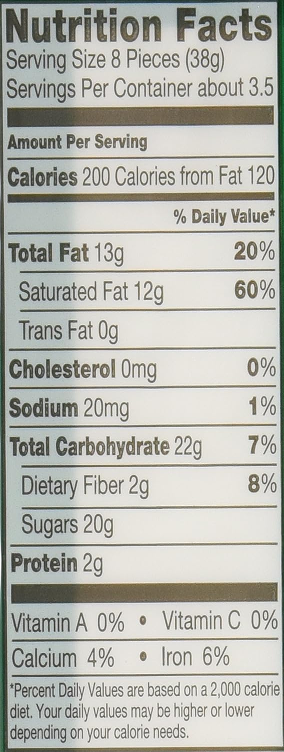 Rectangular Chocolate Sandwich Mint Candies, 4.67 Oz, 28 Count B342597