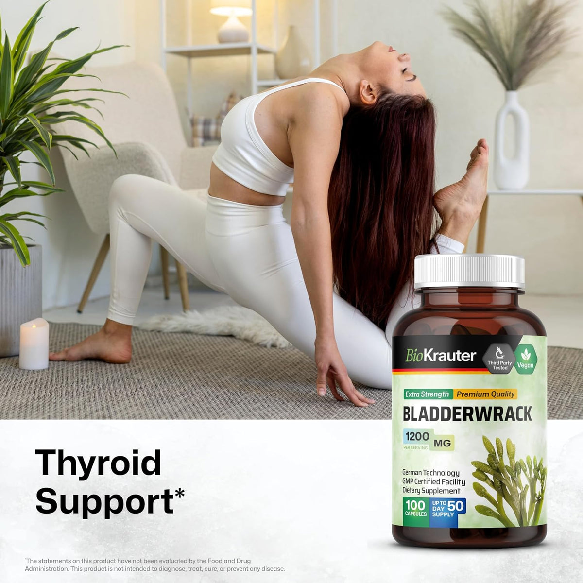 1200 mg Bladderwrack Capsules, 100 Veggie Capsules R8020