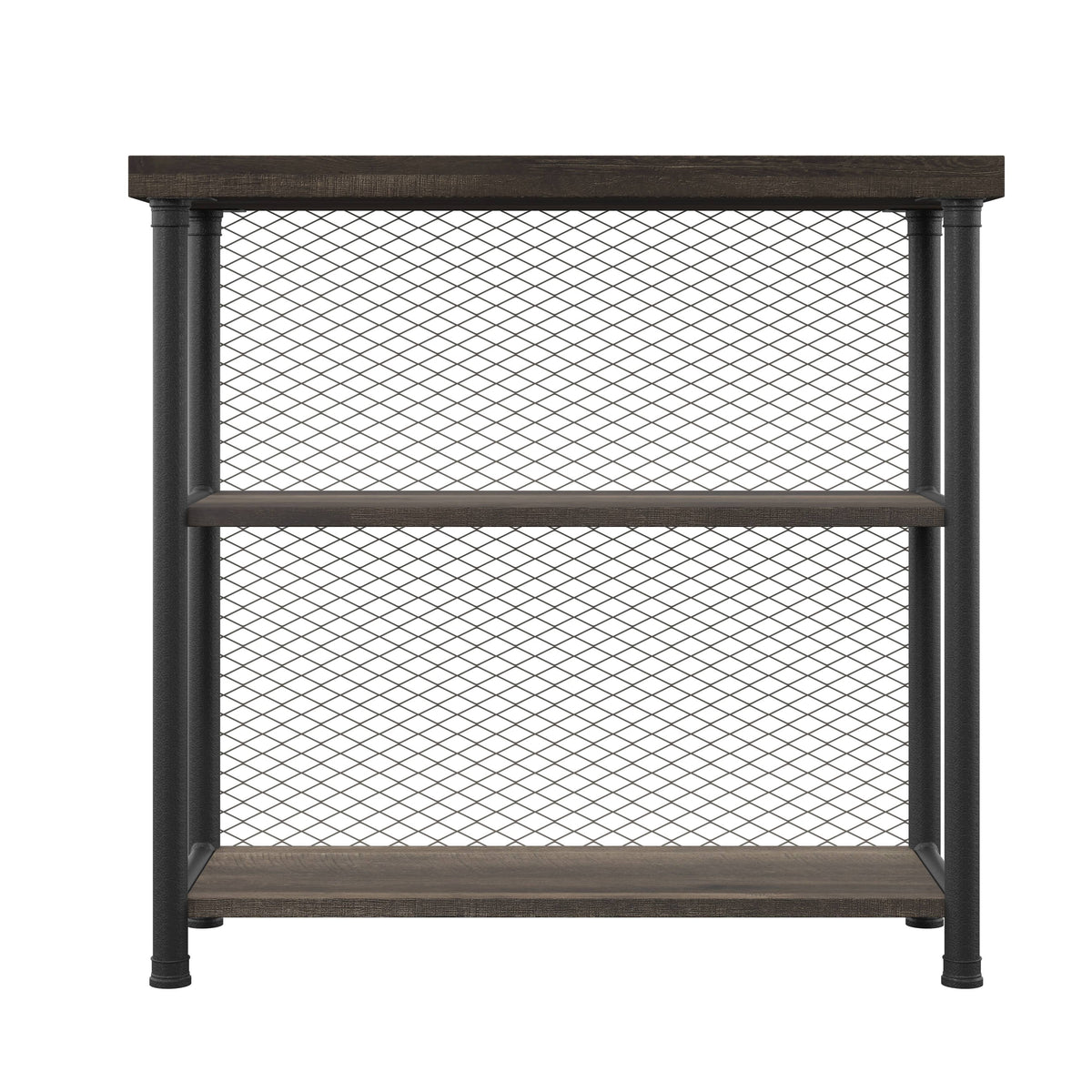 Brown Industrial Bookcase M19609