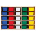 25 Tray Storage with Translucent Trays and Casters E923865