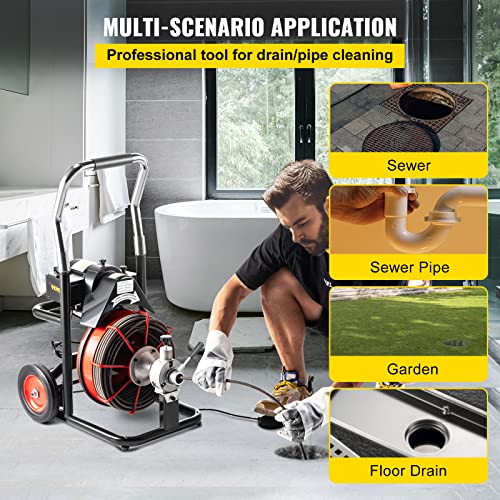 Drain Cleaner Machine with Foldable Handle F6628