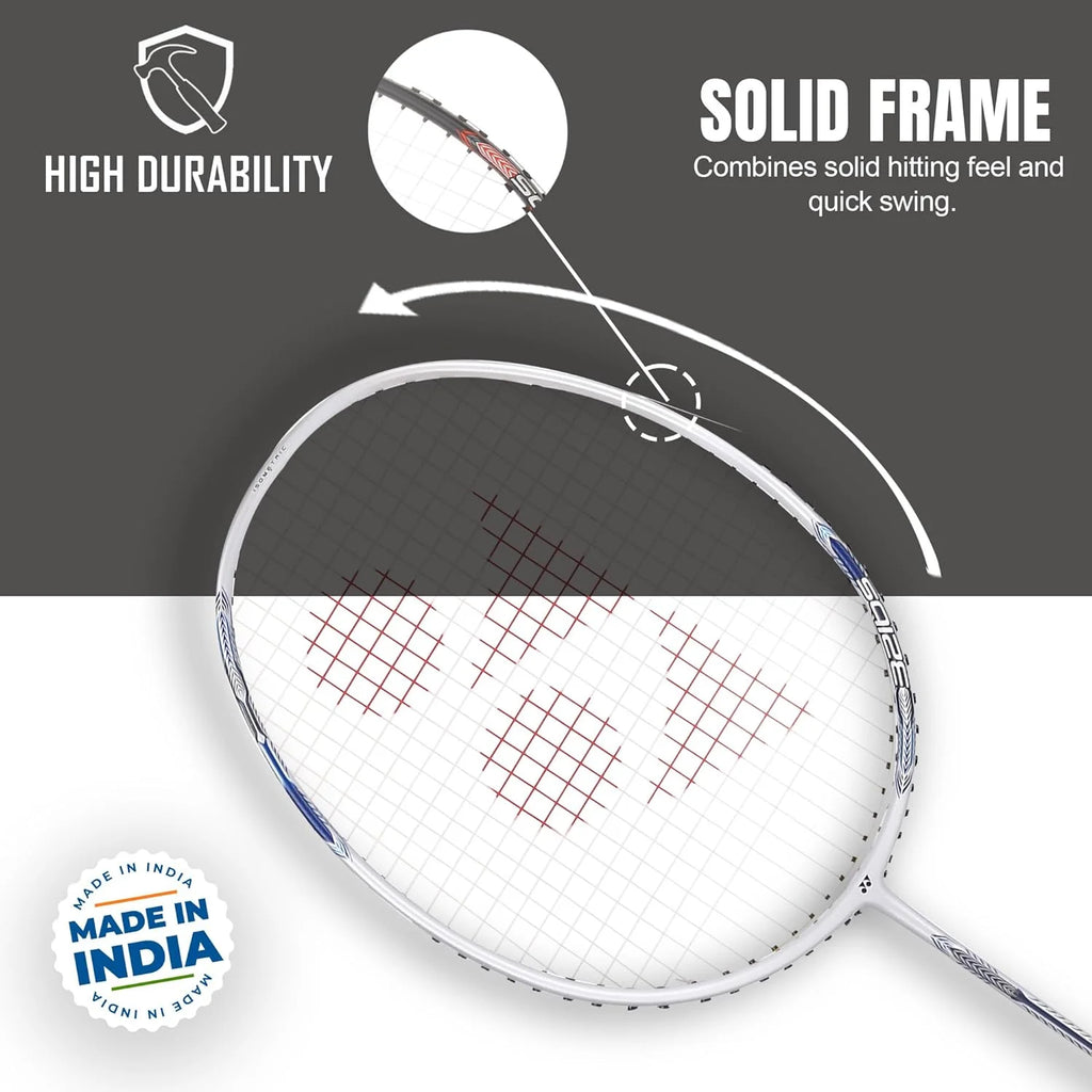 Pearl White Badminton Racquet 4U G374564