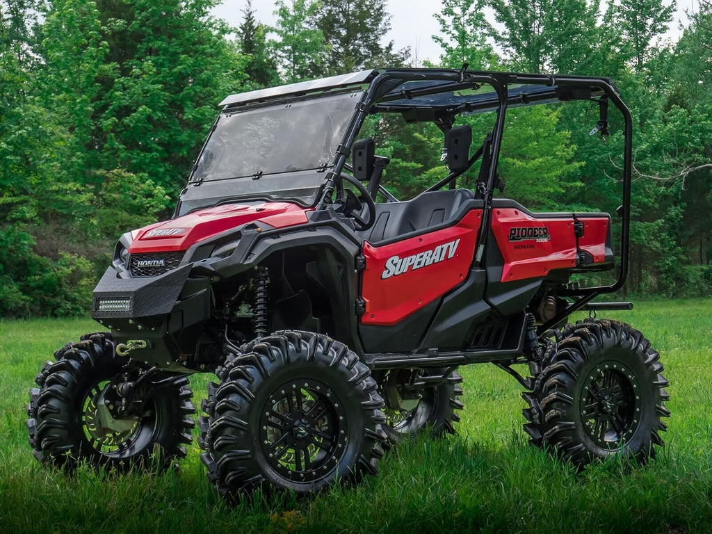 Heavy Duty Scratch Resistant Flip Down 2-in-1 Windshield X7518