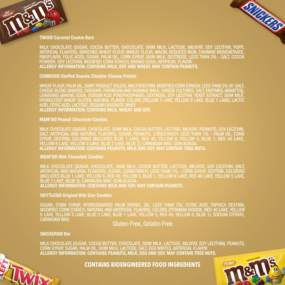 18 Full Size Candy Bars Gift Box, 2.78 pounds F72103