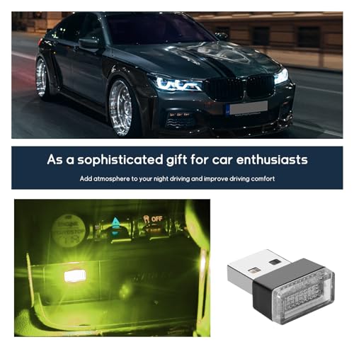 4 PCS USB LED Car Interior Atmosphere Lamp E523