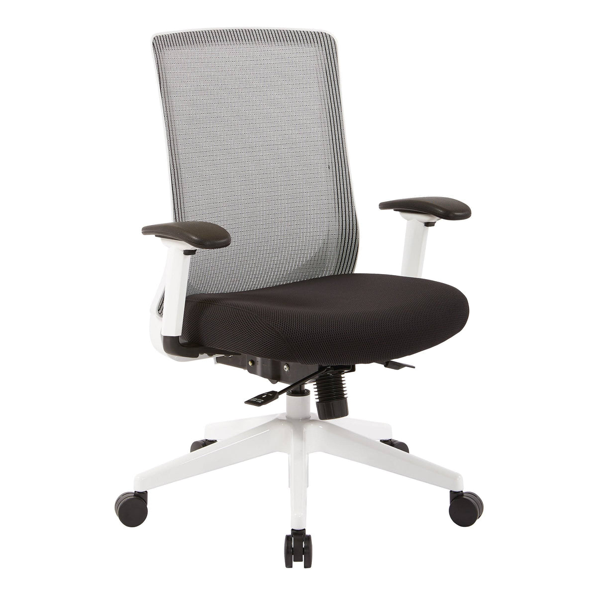 White Vertical Mesh Chair G774