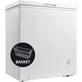 White 10 Cu.Ft Chest Freezer with 3 Removable Basket and Lock N75244
