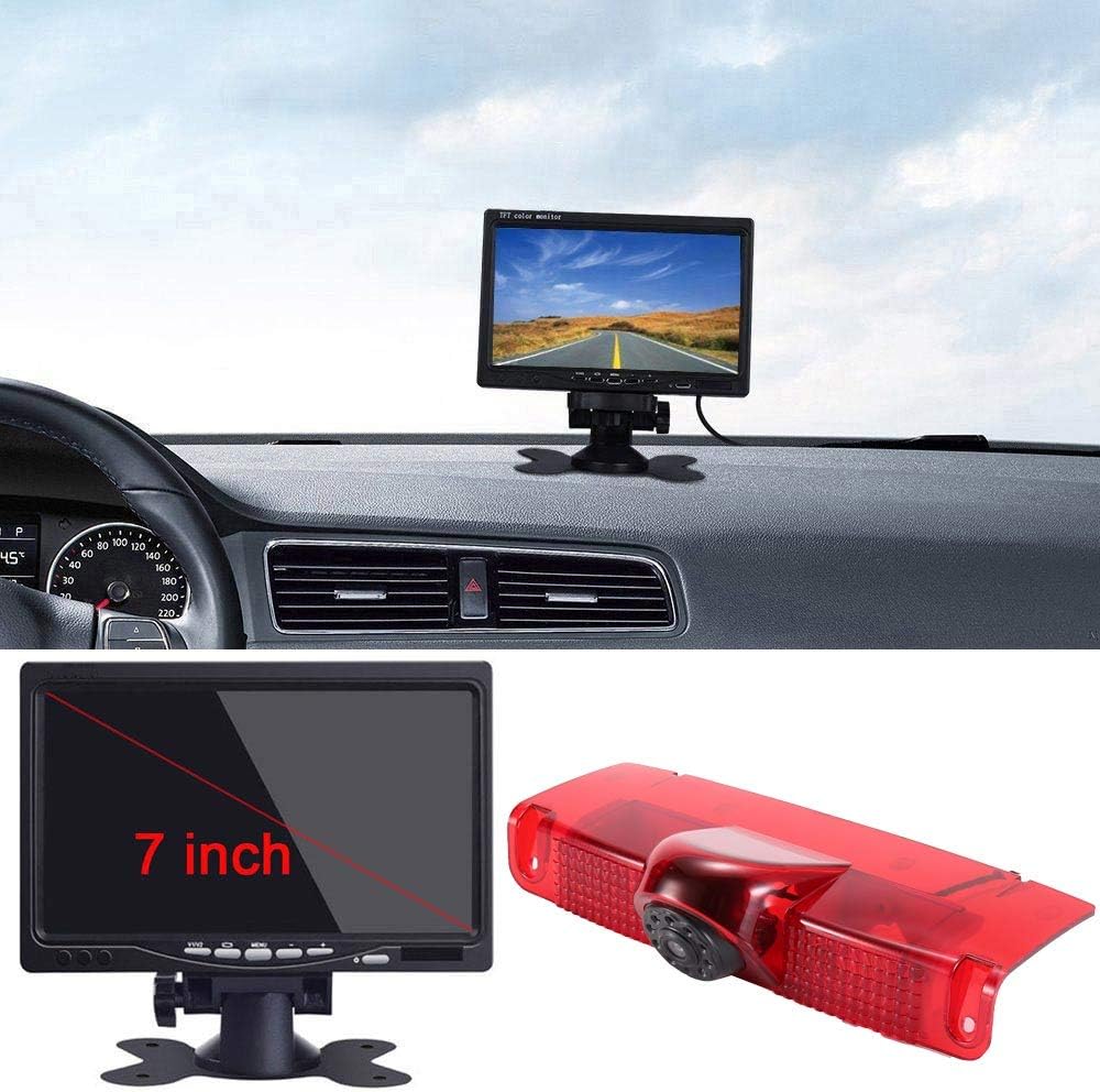 Car Third Roof Top Mount Brake Lamp Camera Rear View Backup Camera O2325