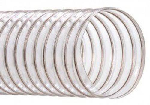 Clear Wire Reinforced Thermoplastic Polyurethane Duct Hose C883