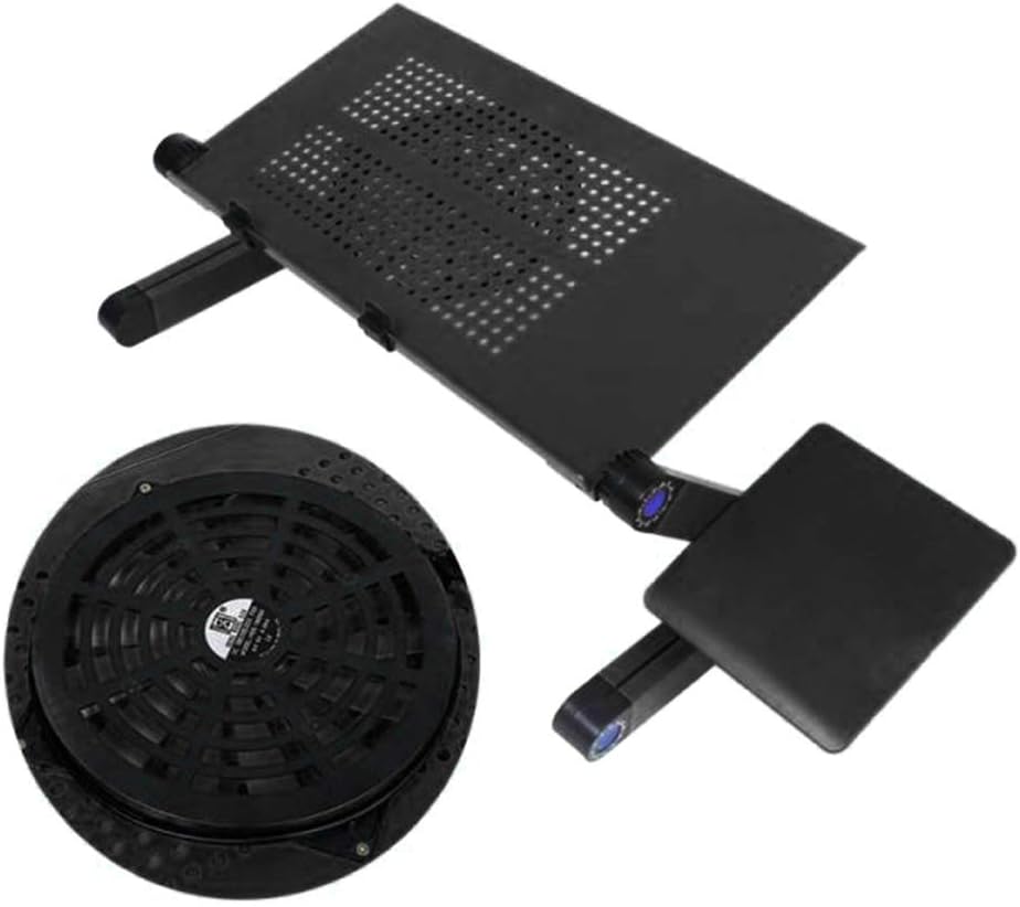 Adjustable Aluminum Laptop Stand with Cooling Fan Pad N814